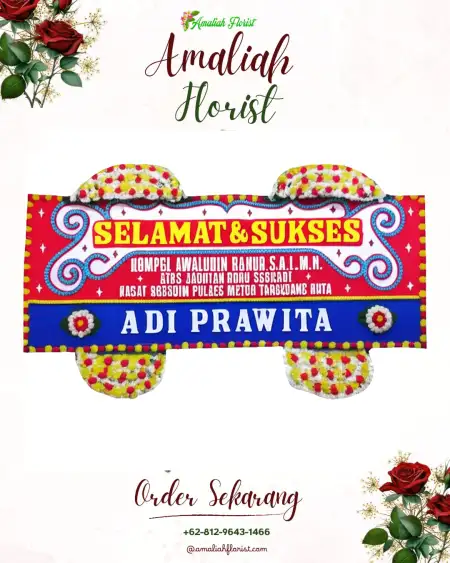 Papan Bunga Ucapan Selamat Adipala